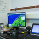 The desk in the lab where Ryan Cody, a GIS Analyst in Dr. Tweedie’s laboratory at the University of Texas at El Paso (UTEP), works while in Utqiaġvik. In addition to studying climate change effects in the area, Cody and his team create mapping tools that the community can access and use. Photo: Ash Adams/Gizmodo